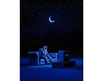 Midnight Gamer - Flooko Wandbild