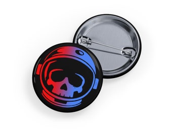 Flooko Logo - Red And Blue - Round Pin