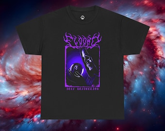 Flooko - Self Reflection - Black Unisex Heavy Cotton Tee - 100% Cotton - High Quality