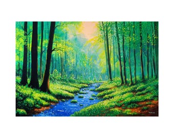 The Perfect Day - Premiumdruck von flookos Original Acrylbild
