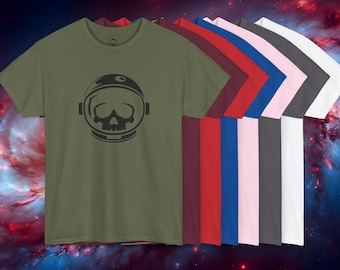 Flooko - Classic Astronaut Skull Logo - Unisex Heavy Cotton Tee - 100% Cotton - High Quality