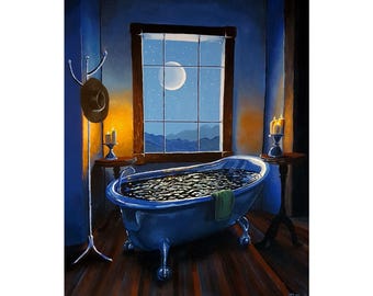 Blue Bath And Beyond - Flooko Poster