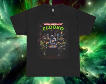 Limited Edition - Flooko Turtles Shirt "Pizza Power" Unisex Heavy Cotton Tee - 100% Cotton - High Quality