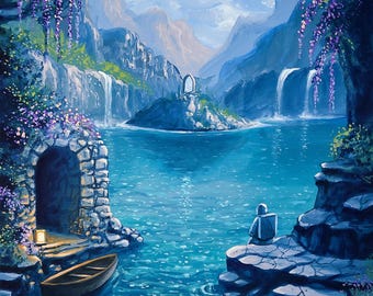My Favorite Place - An original acrylic painting by viral artist Flooko - Unique handmade wall art