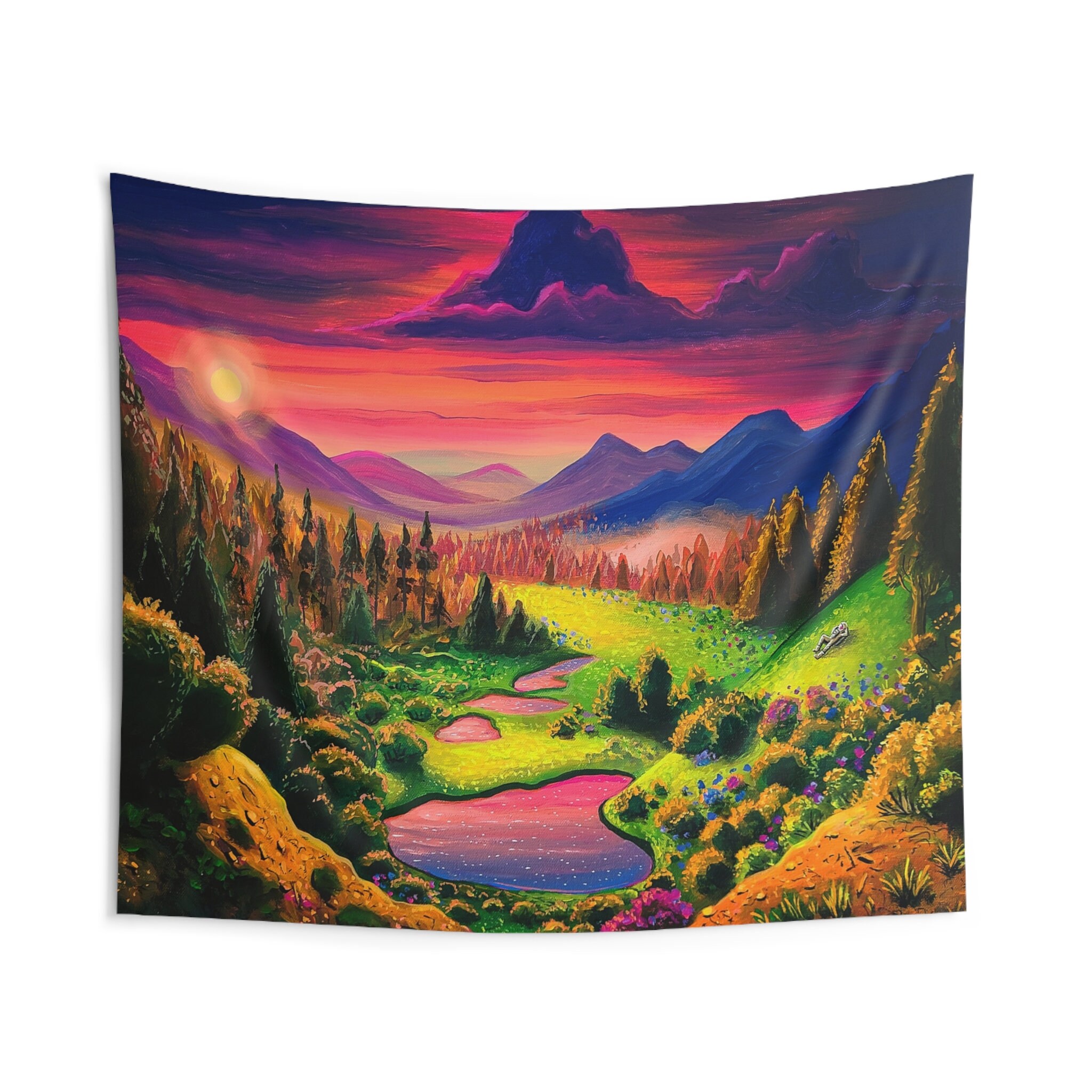 Bob ross tapestry hotsell
