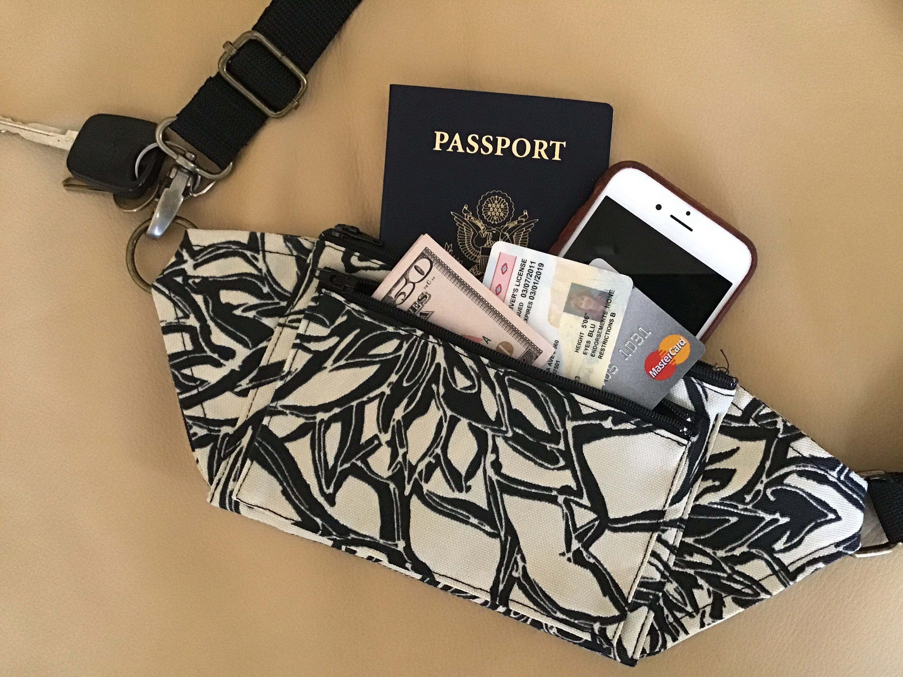 Money belt for women/Crossbody/Hip/Waist phone/passport holder Etsy