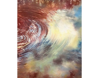 Water Reflection Art Etsy