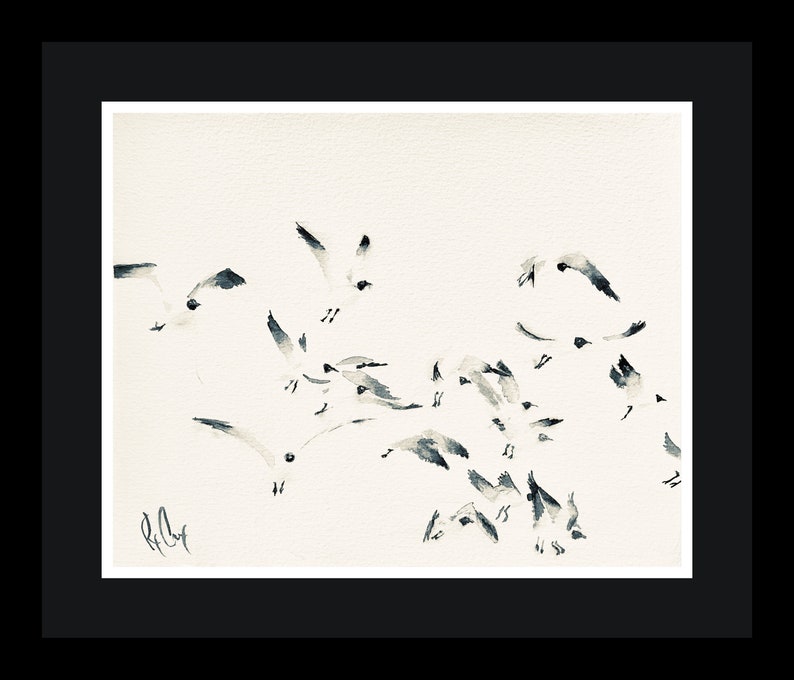Seagull Painting Giclee Art Print Original Artwork Seagull Etsy