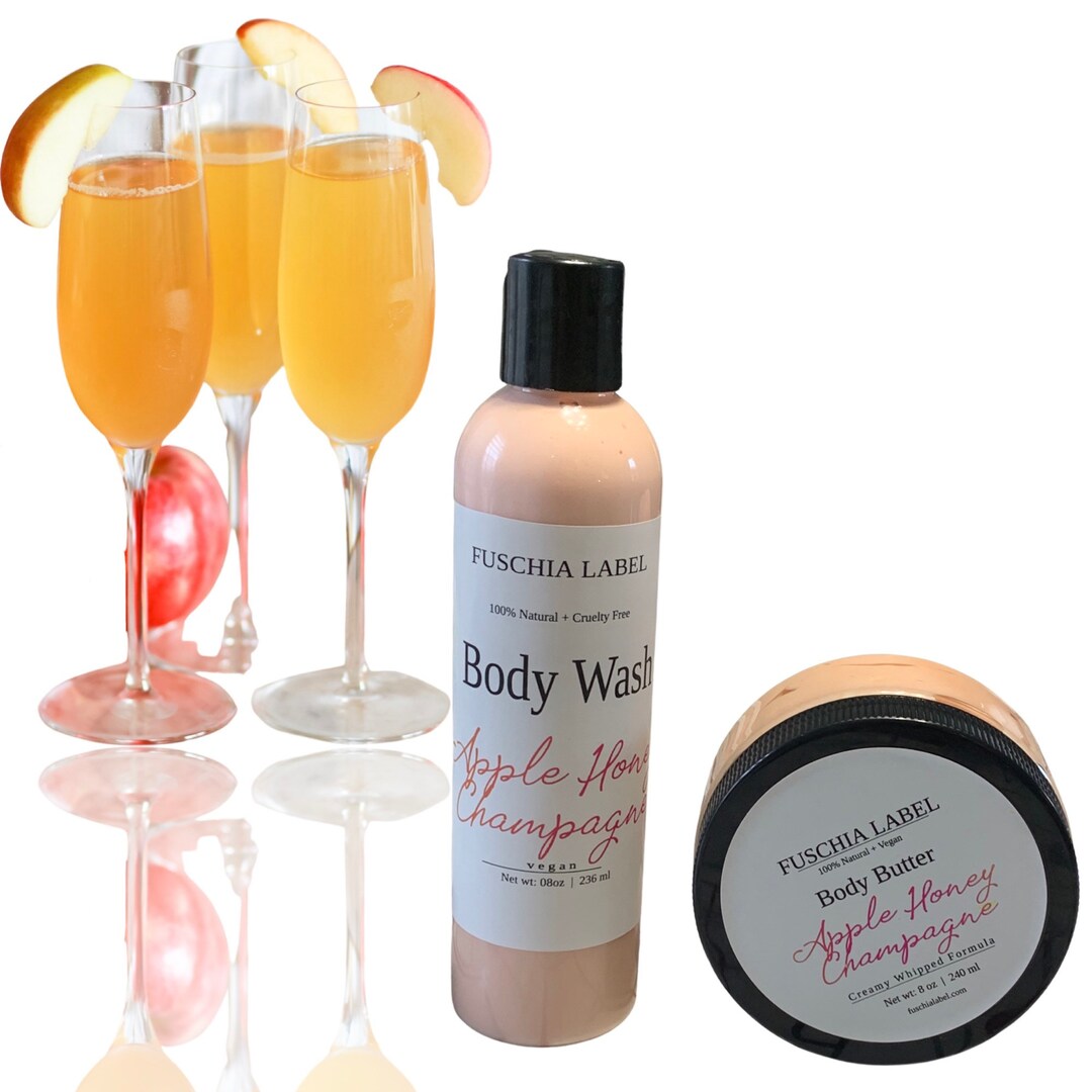 Apple Honey Champagne Spa Set Etsy