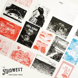 Der Midwest Postkartenblock