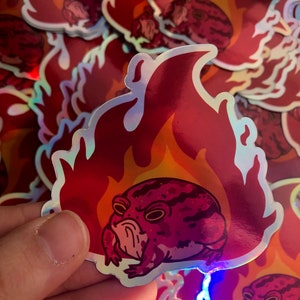 Raise Hell Holographic Sticker image 4