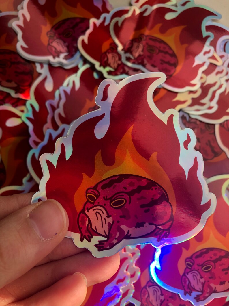 Raise Hell Holographic Sticker image 4