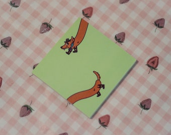 Yeehaw! Long Dog Sticky Notes