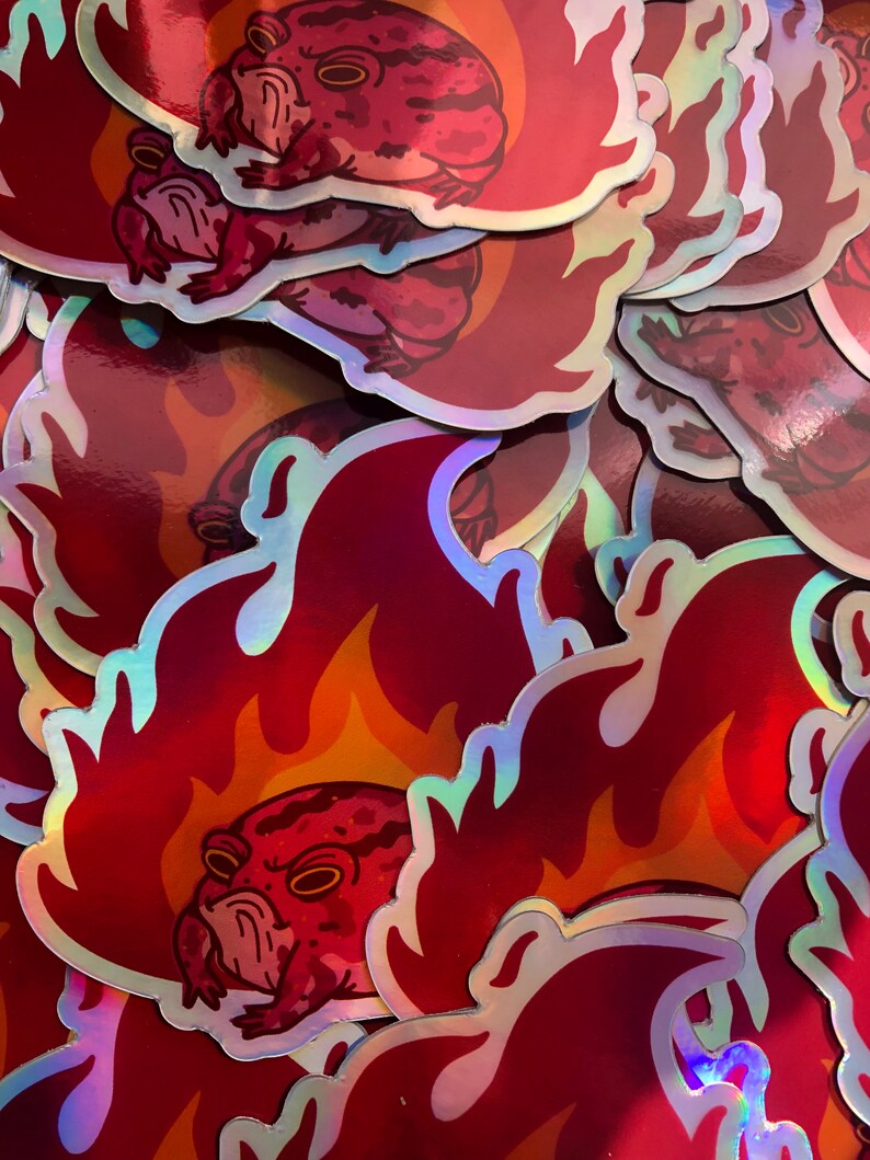 Raise Hell Holographic Sticker image 5