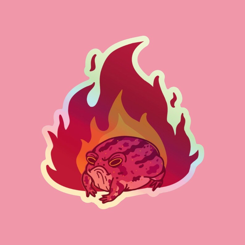 Raise Hell Holographic Sticker image 2