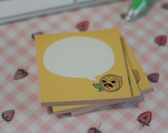 Sour Lemon Sticky Note Pad