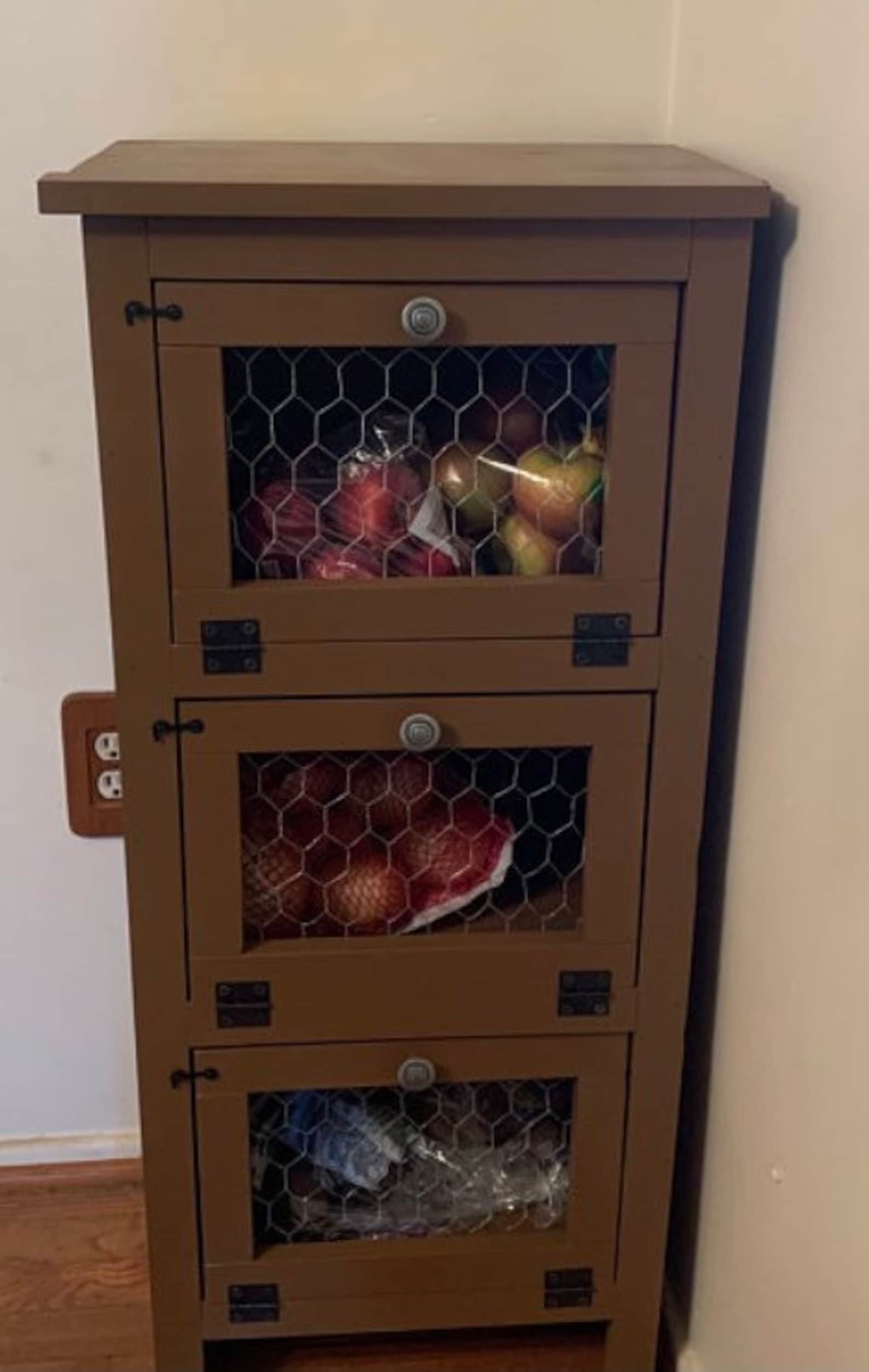 Wooden Vegetable Bin / Potato and Onion Bin/ Potato and Onion Etsy