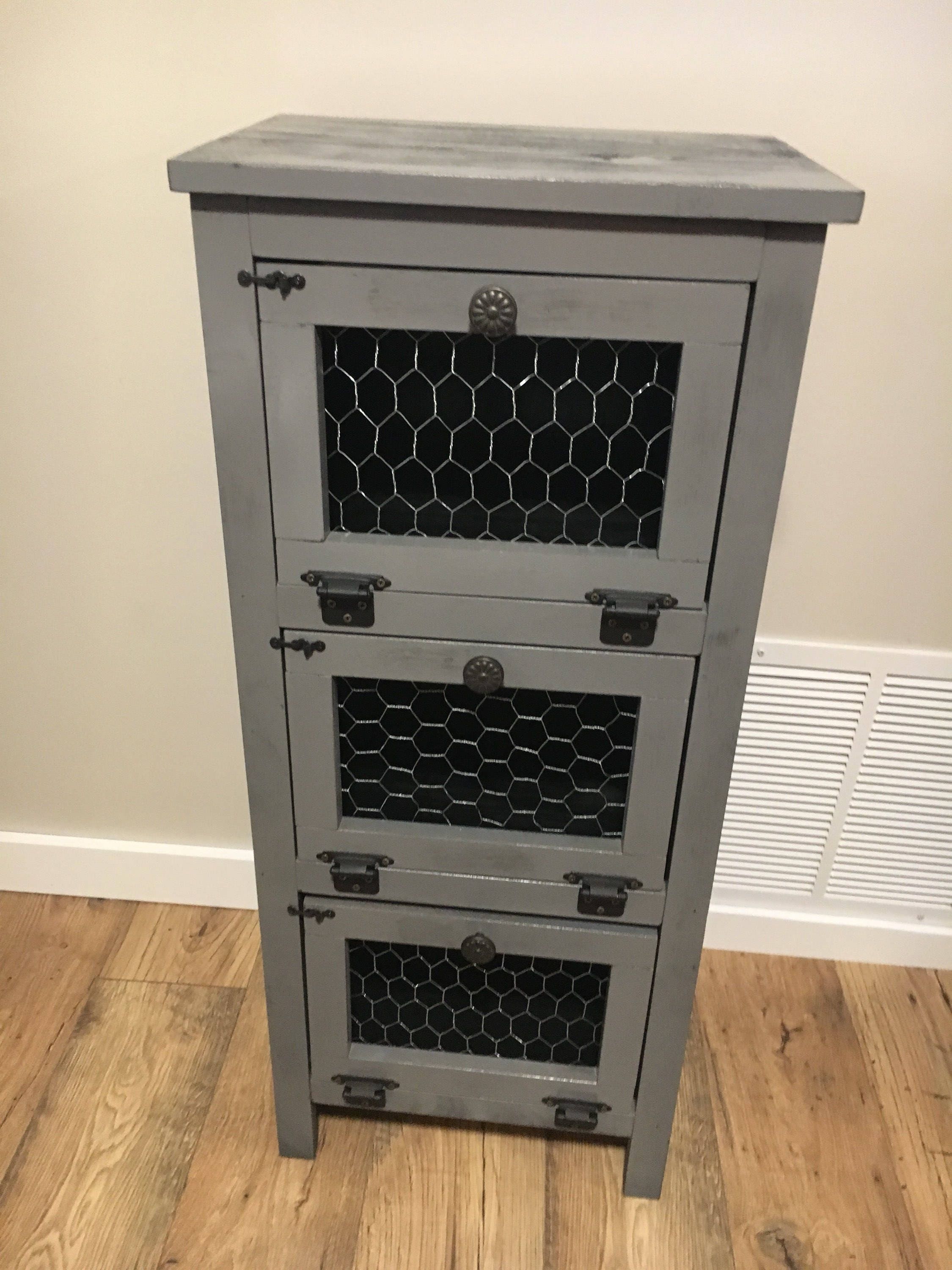 Vegetable Bin / 3 Bin Vegetable Bin / Chicken Wire Vegetable Etsy