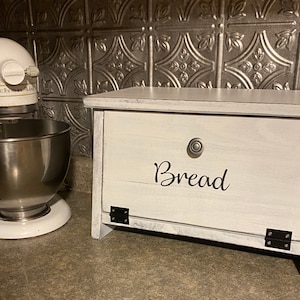 Farmhouse Kitchen Counter Top Handmade Bread Box-Wooden Bread Box-wooden bin - Produce Bin