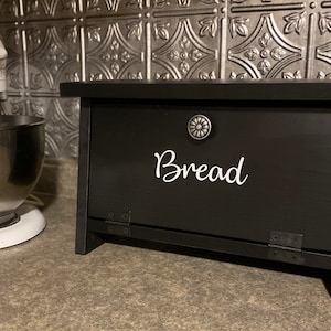 FARMHOUSE Kitchen Counter Top Bread Box| Handmade Rustic Primitive Wooden Bread Box| Bread Box| Bread Storage Box|Farmhouse Kitchen Decor