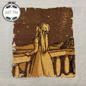 The Legend of Zelda Oracle of Ages Princess Zelda - PDF Cross Stitch Pattern -  Instant Download Digital File