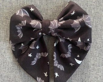 Halloween / Son Murciélagos / Lazo de pelo marinero de 5 pulgadas / Accesorios para el cabello / Regalos nerd / Cosplay / Parques temáticos / Convenciones