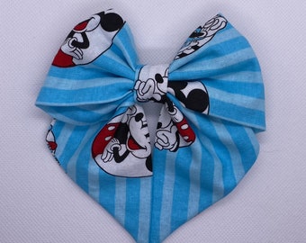 Disney / Mickey Mouse / 5 Inch Sailor Hair Bow / Accesorios para el cabello / Regalos nerd / Cosplay / Parques temáticos / Convenciones