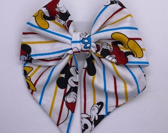 Disney | Mickey Mouse | 5 Inch Sailor Hair Bow | Hair Accessories | Nerd Gifts | Cosplay | Theme Parks | Conventions