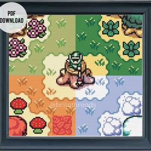 The Legend of Zelda -Orakel der Jahreszeiten - PDF Kreuzstich Stickmuster - Instant Download Digitale Datei