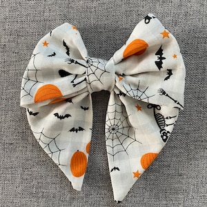 Halloween | Spooky Season  | 5 Inch Sailor Hair Bow | Hair Accessories | Nerd Gifts | Cosplay | Theme Parks | Conventions
