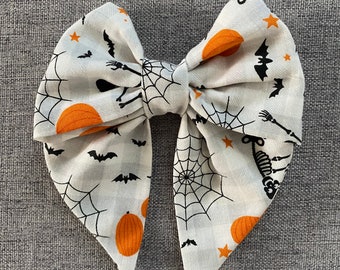 Halloween / Temporada espeluznante / Lazo de pelo marinero de 5 pulgadas / Accesorios para el cabello / Regalos nerd / Cosplay / Parques temáticos / Convenciones
