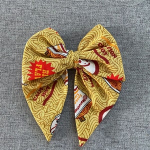 Ramen | Food | 5 Inch Sailor Hair Bow | Hair Accessories | Nerd Gifts | Cosplay | Theme Parks | Conventions