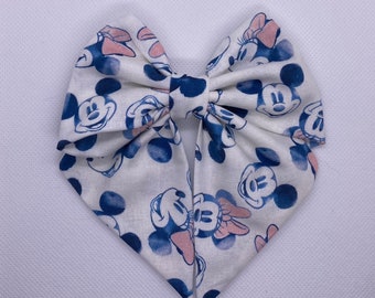 Disney / Mickey Mouse / 5 Inch Sailor Hair Bow / Accesorios para el cabello / Regalos nerd / Cosplay / Parques temáticos / Convenciones