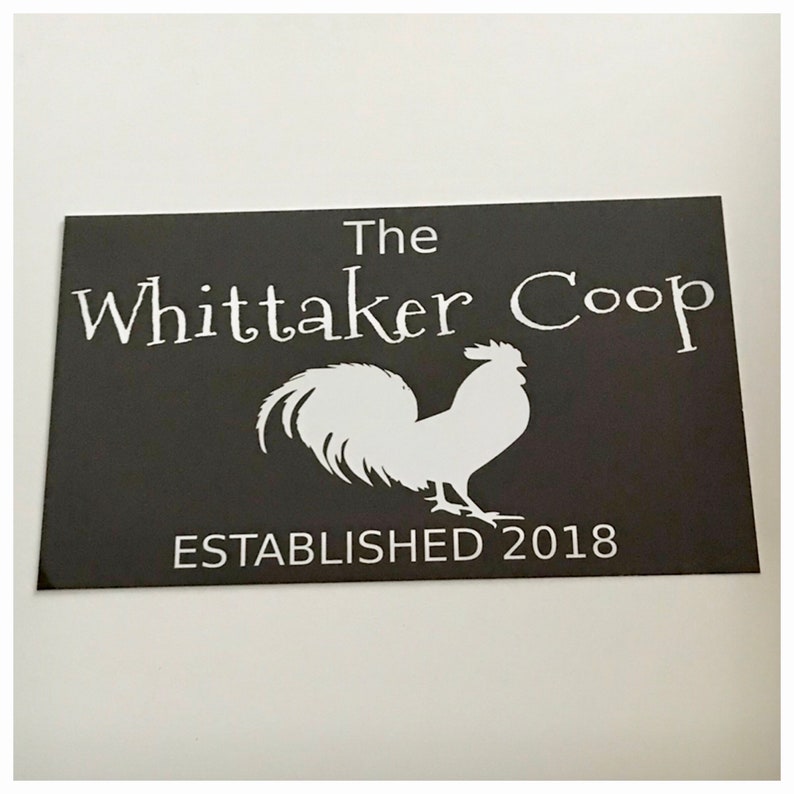 Custom Name Choose Your Name Year The Coop Sign Wall Plaque Or Hanging Chicken Chicken Coop Hen House Rustic