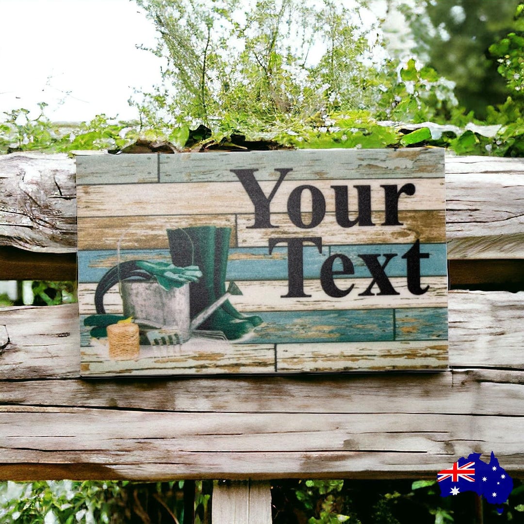 Garden Gardening Gardener Custom Personalised Sign - Etsy