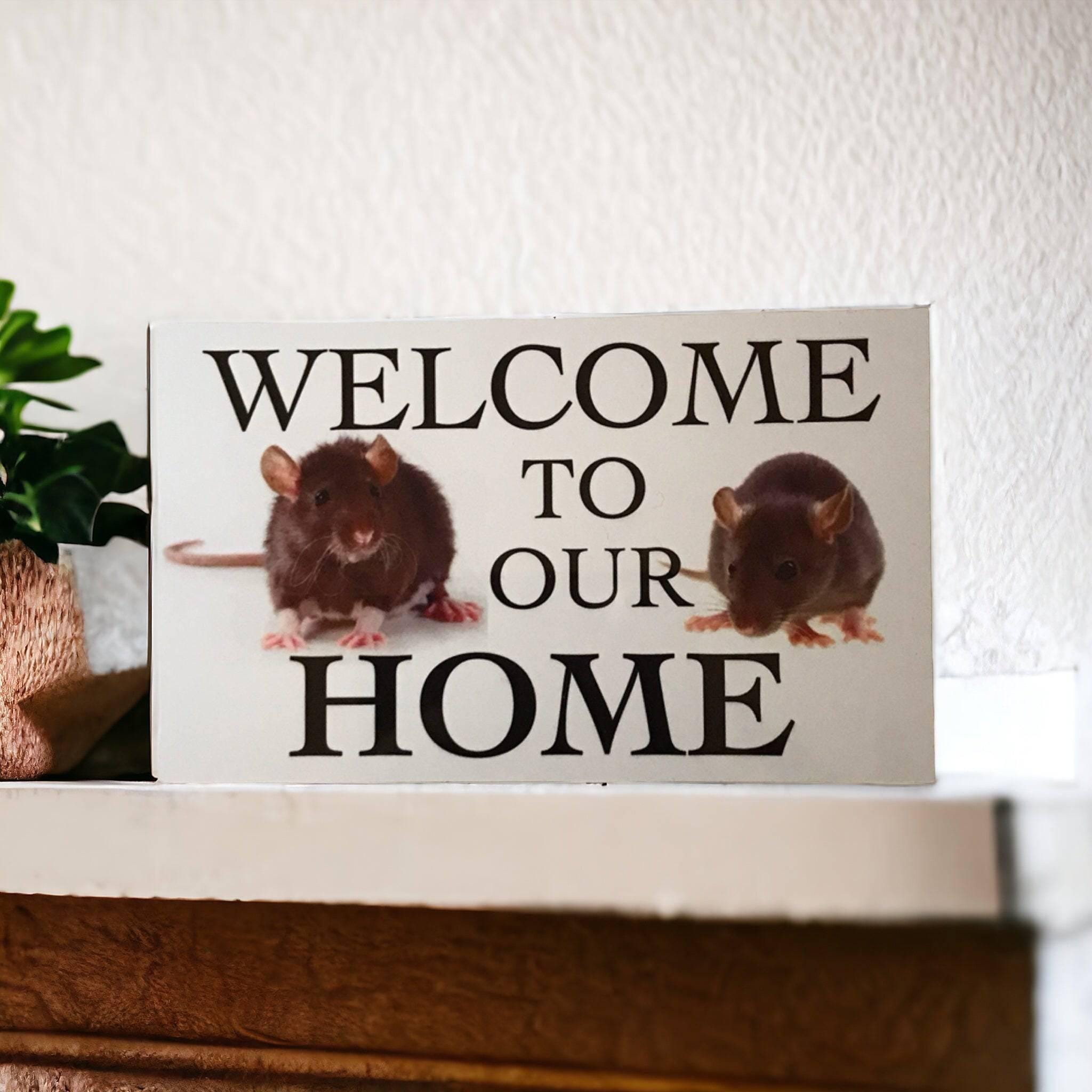 Rats Rat Welcome To Our Home Sign - Etsy 日本