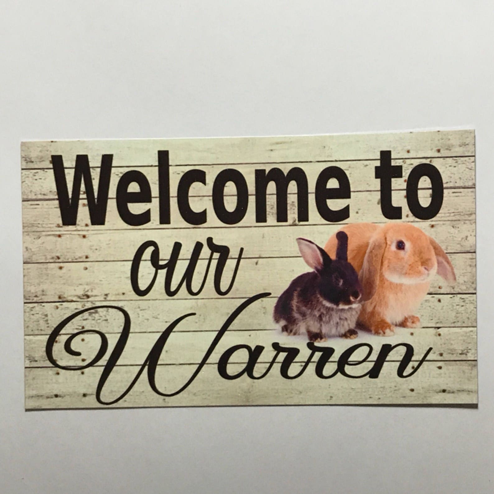 Rabbits sing. Кролик с табличкой. Rabbit Warren. Табличка для зоопарка про кролики. Welcome to our Home.