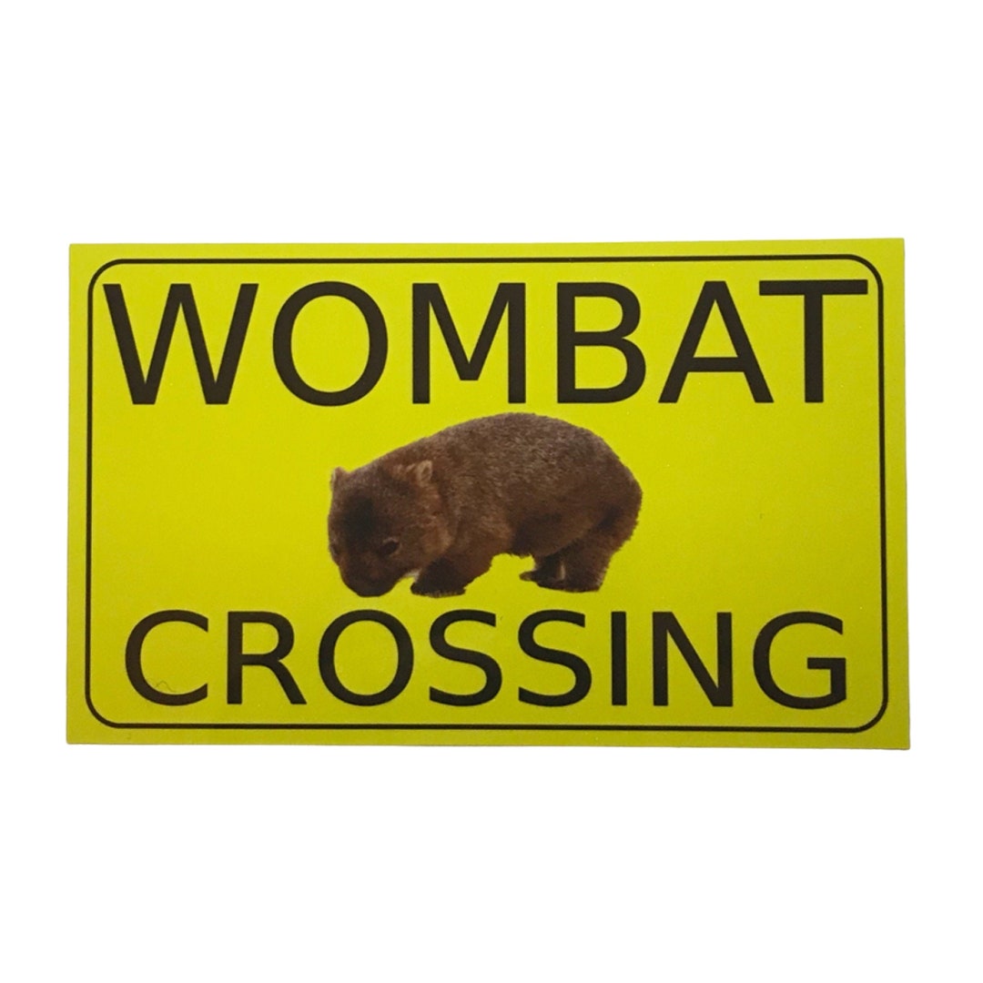 Wombat Crossing Sign - Etsy Australia