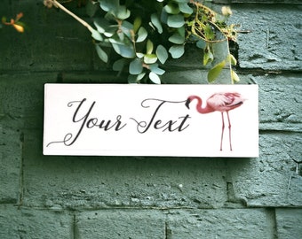 Flamingo Custom Personalised Sign