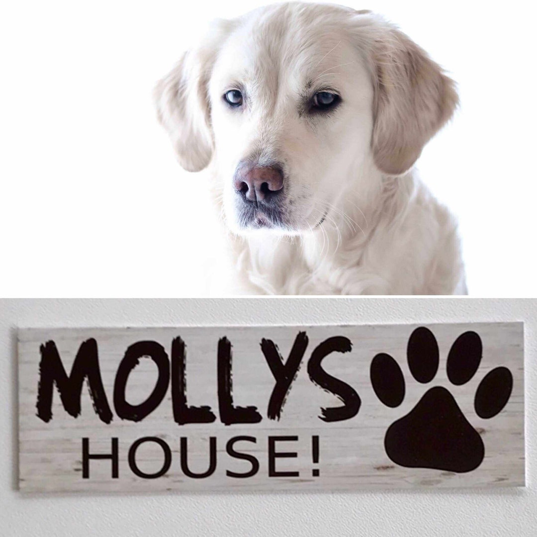 Dog Kennel House Custom Personalised Pets Name Sign Etsy
