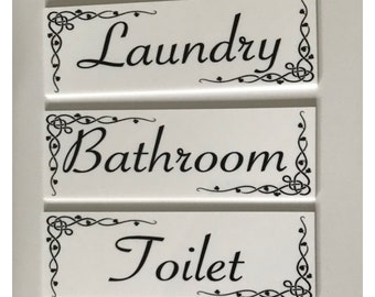 Bathroom Door Sign | Etsy Australia