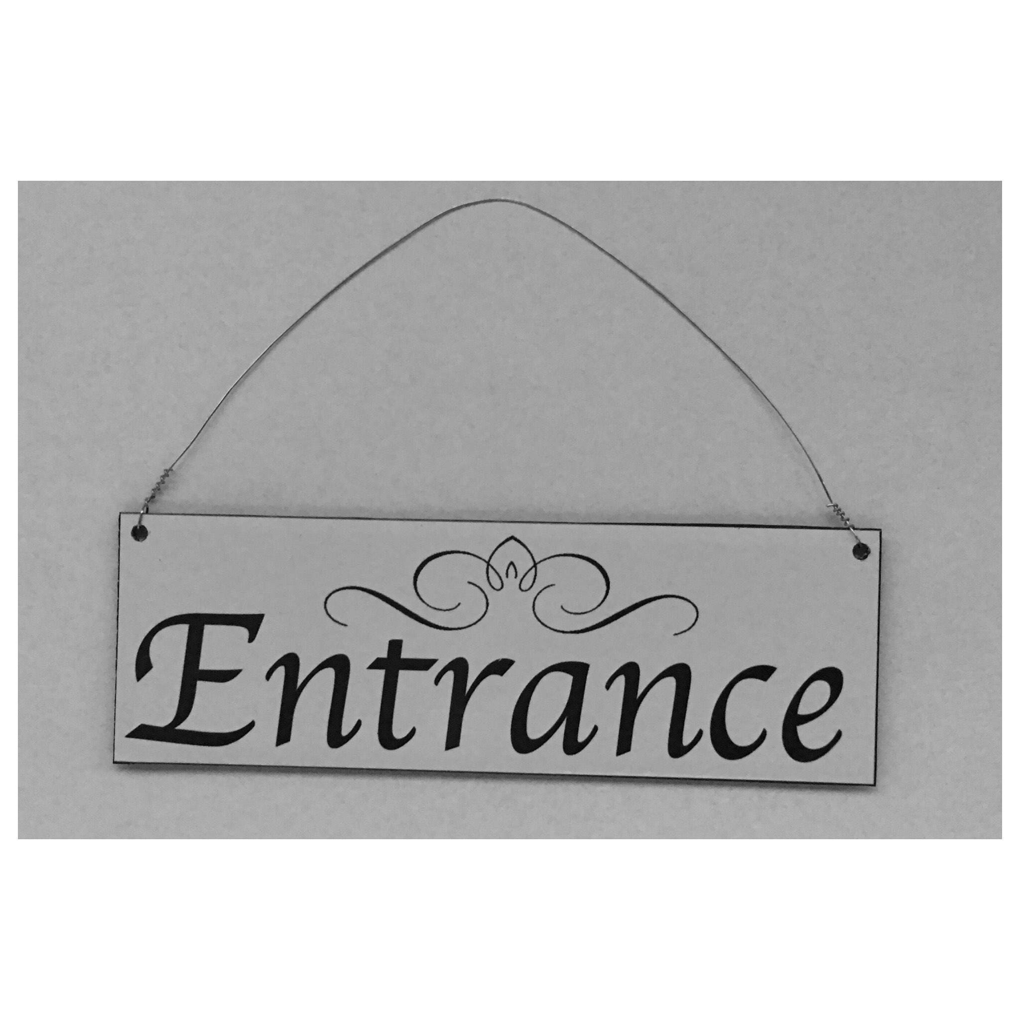 Entrance Sign Front Door Wall Chic Business Reception Hanging Etsy