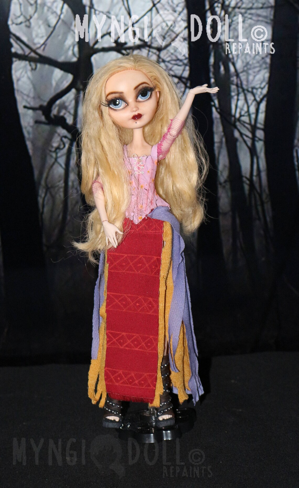 HOCUS POCUS Sanderson Sisters repainted OOAK Dolls with very Etsy
