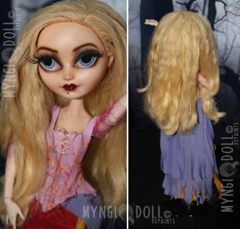 HOCUS POCUS Sanderson Sisters repainted OOAK Dolls with very | Etsy