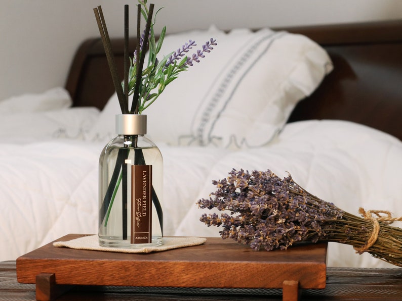 Lavender Oil Reed Diffuser, Natural Home Fragrance Aromatherapy