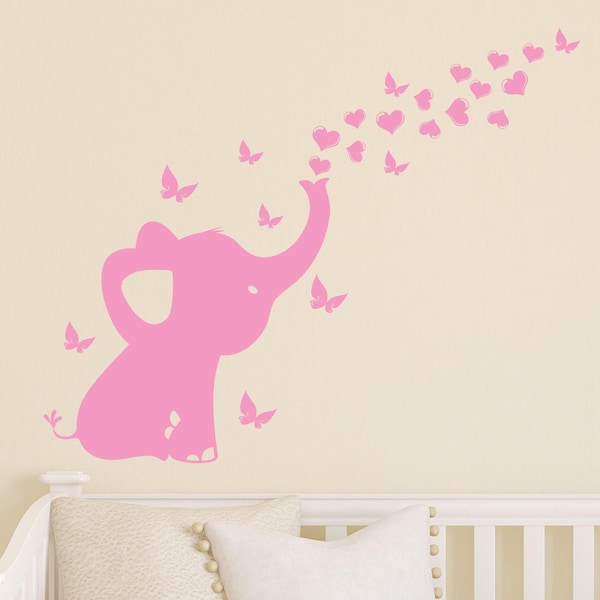 Elephant Wall Decal Nursery Etsy