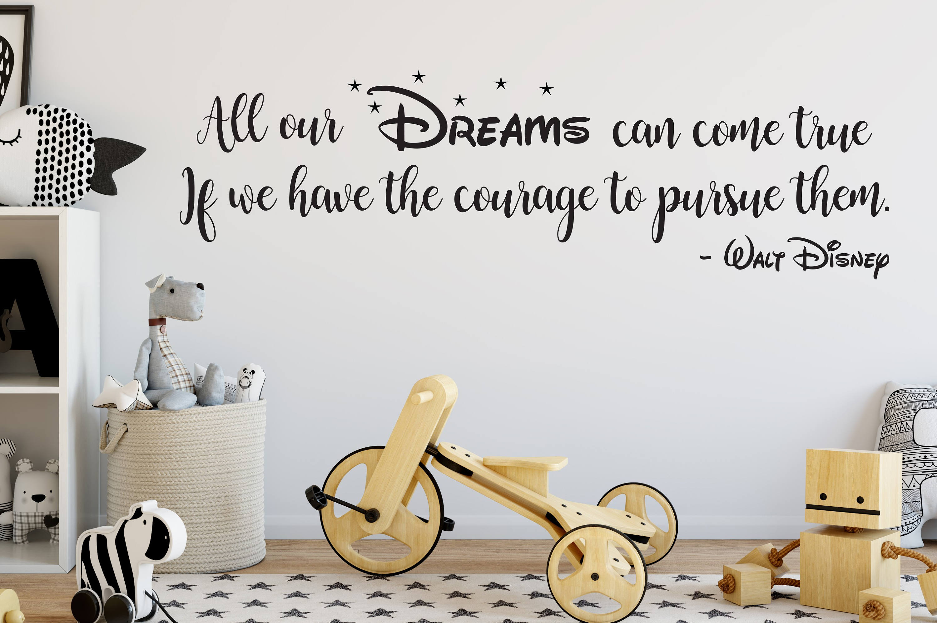 All Our Dreams Can Come True Motivation Courage Quote Wall | Etsy