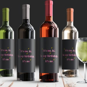 Etichette per vino di compleanno: adesivo regalo per festeggiamenti (3,75&quot; x 4,75&quot;)