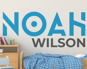 Custom Boy Name Vinyl Wall Decal: Nursery Decor