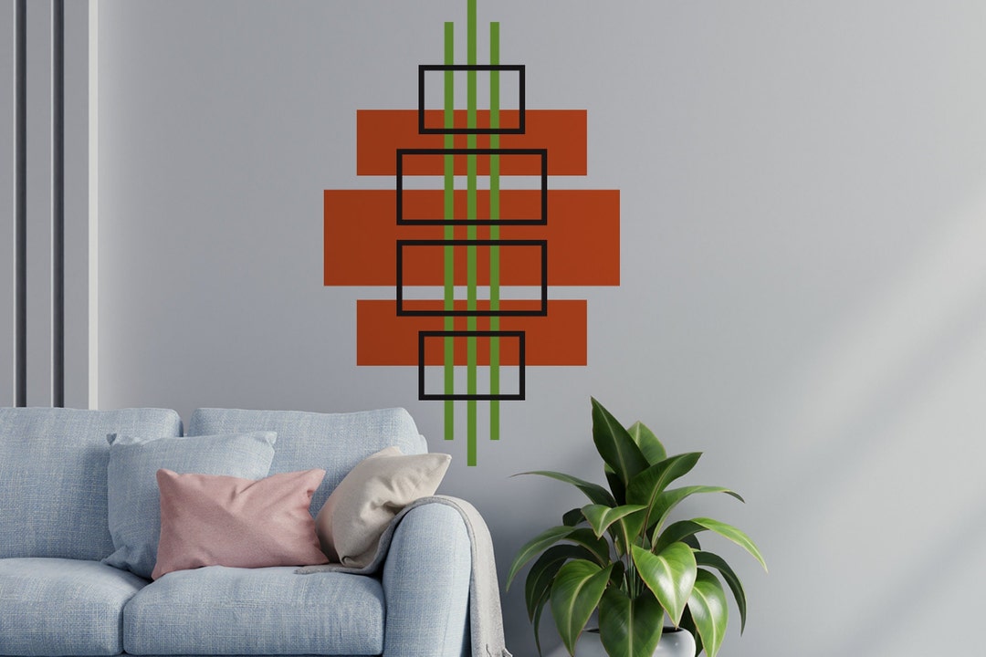 Simple and Chic Minimalist Wall Decal Modern Home Decor, Vinyl Wall Sticker for Living Room